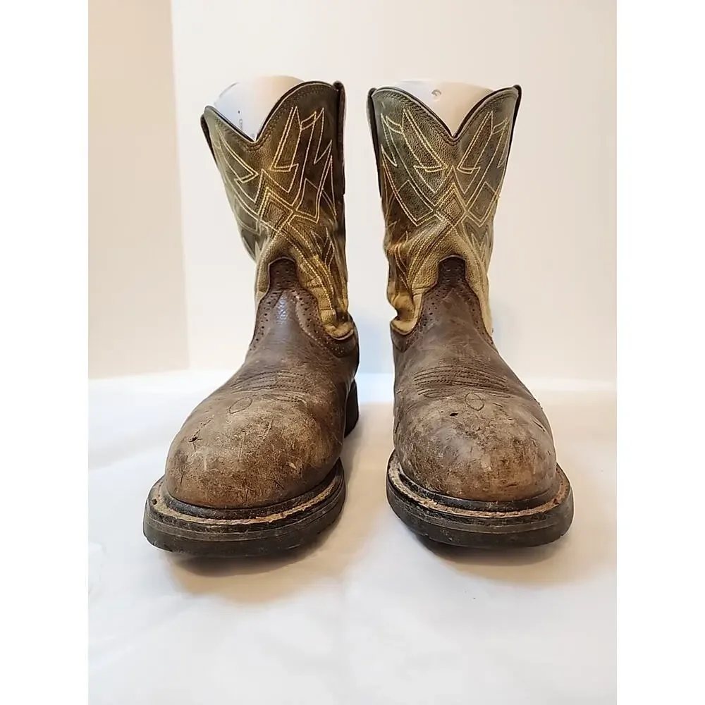 Ariat Steel Toe Mens 8.5 D Work Boots brown